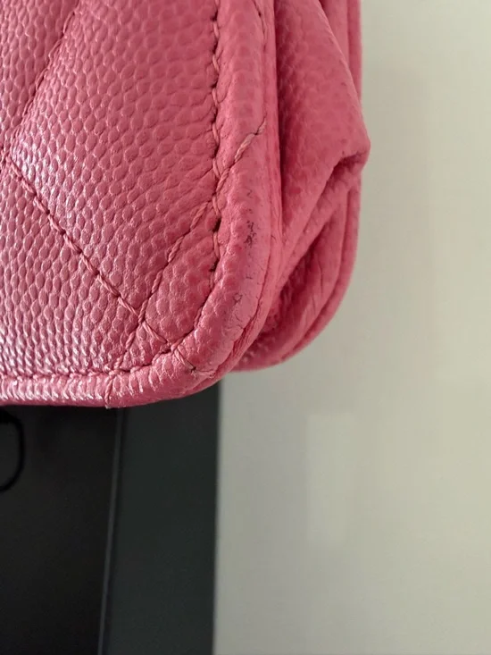 CHANEL classic wallet on chain in Caviar Gold /champagne hardware - Picture 4 of 5